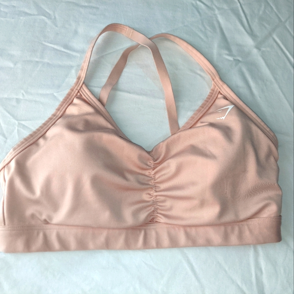 Gymshark pale pink sports bra XS - Picture 2 of 5